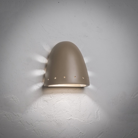 Luxury Lighting Jaken 9.5in. High Dome Ceramic Outdoor Wall Light, Spice 455W-06 Spice-7